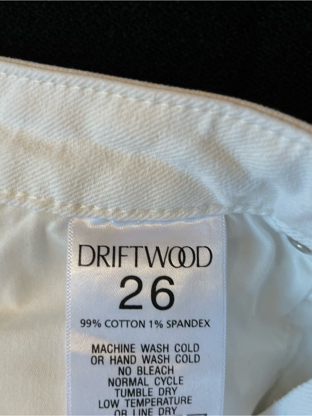 Driftwood jeans 26 Gizelle Girlfriend slim fit Ivory Embroidered floral Mid rise - Picture 9 of 11